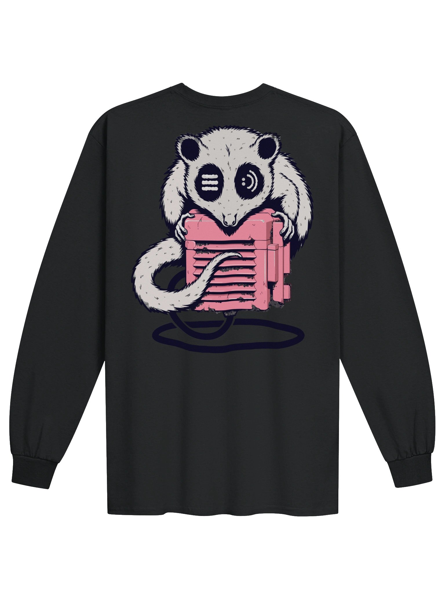 Possum Node Signal Buffering | Heavyweight Boxy Fit Long Sleeve Tee | HonestIndustrial product image (3)
