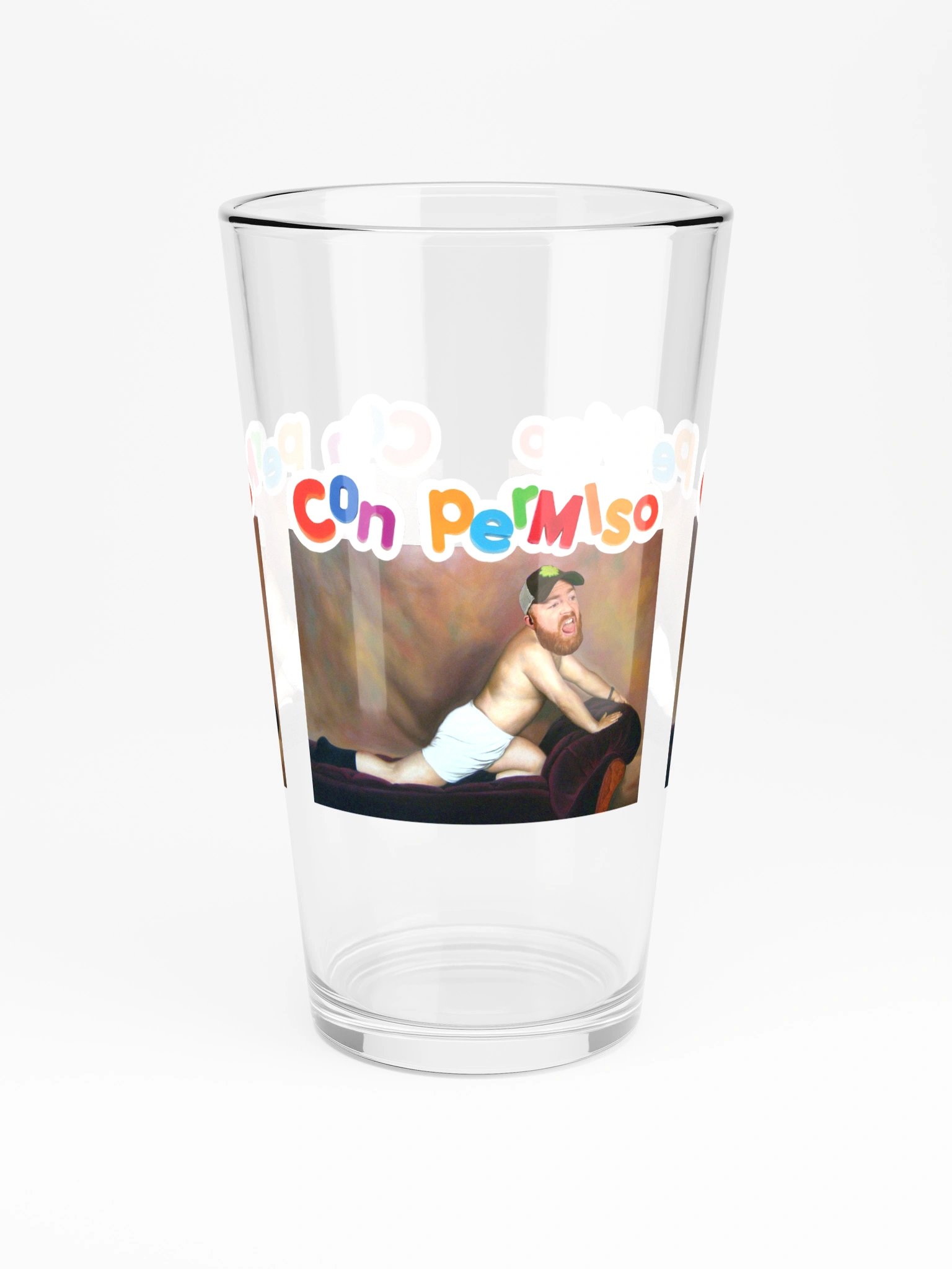 Con Permiso Pint Glass product image (3)