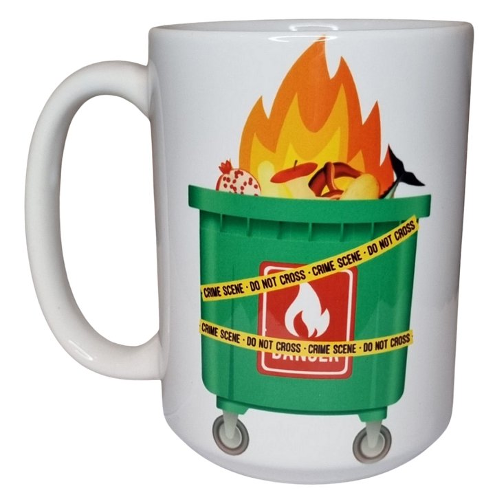 Dumpster Fire Army Mega-Mug product image (2)