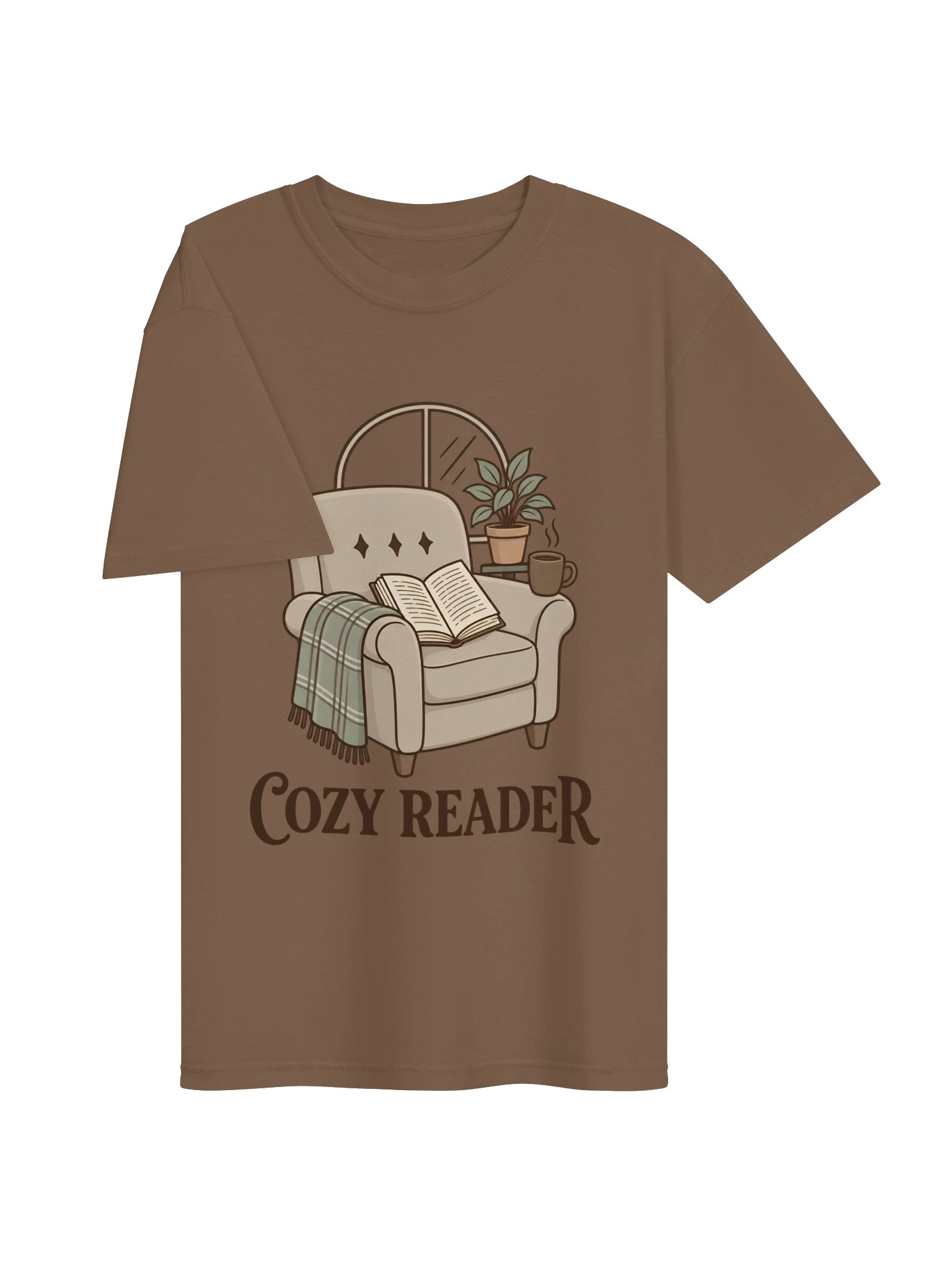 Cozy Reader T-Shirt – Book Lover Graphic Tee | Comfort Colors 1717 product image (4)