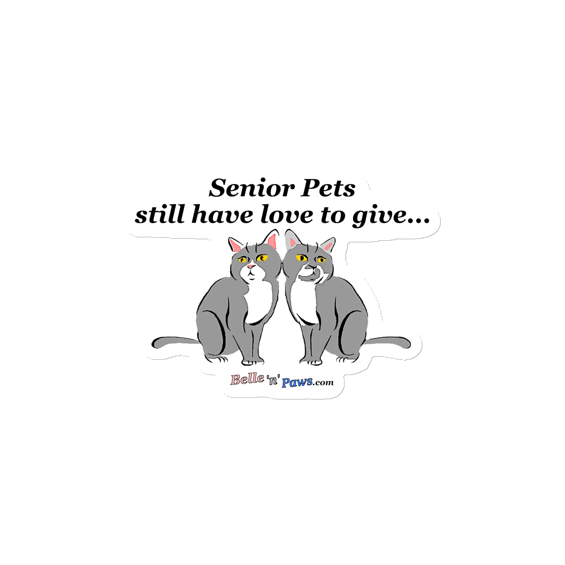 Belle 'n' Paws Die-Cut Vinyl Magnet product image (1)