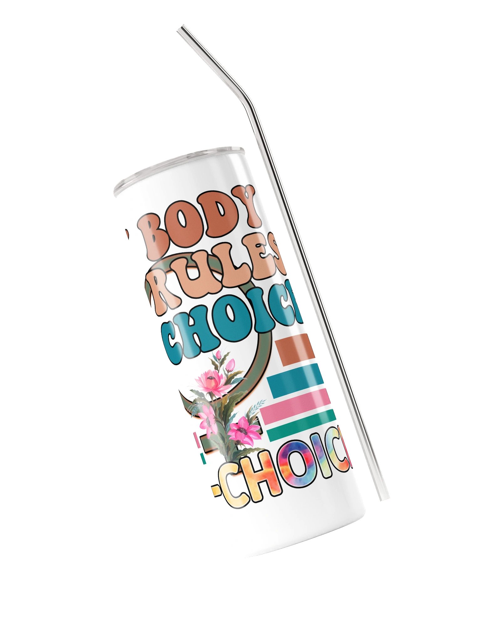 Empowerment Floral Stainless Steel Tumbler product image (3)
