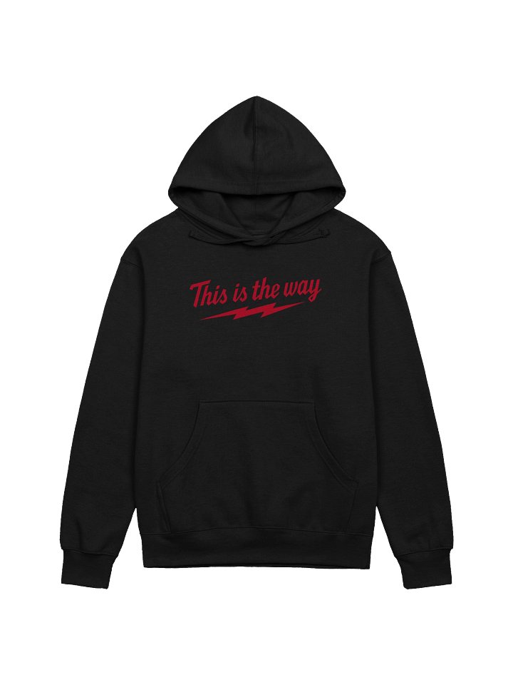 THIS IS THE WAY HOODIE (RED LOGO) product image (2)