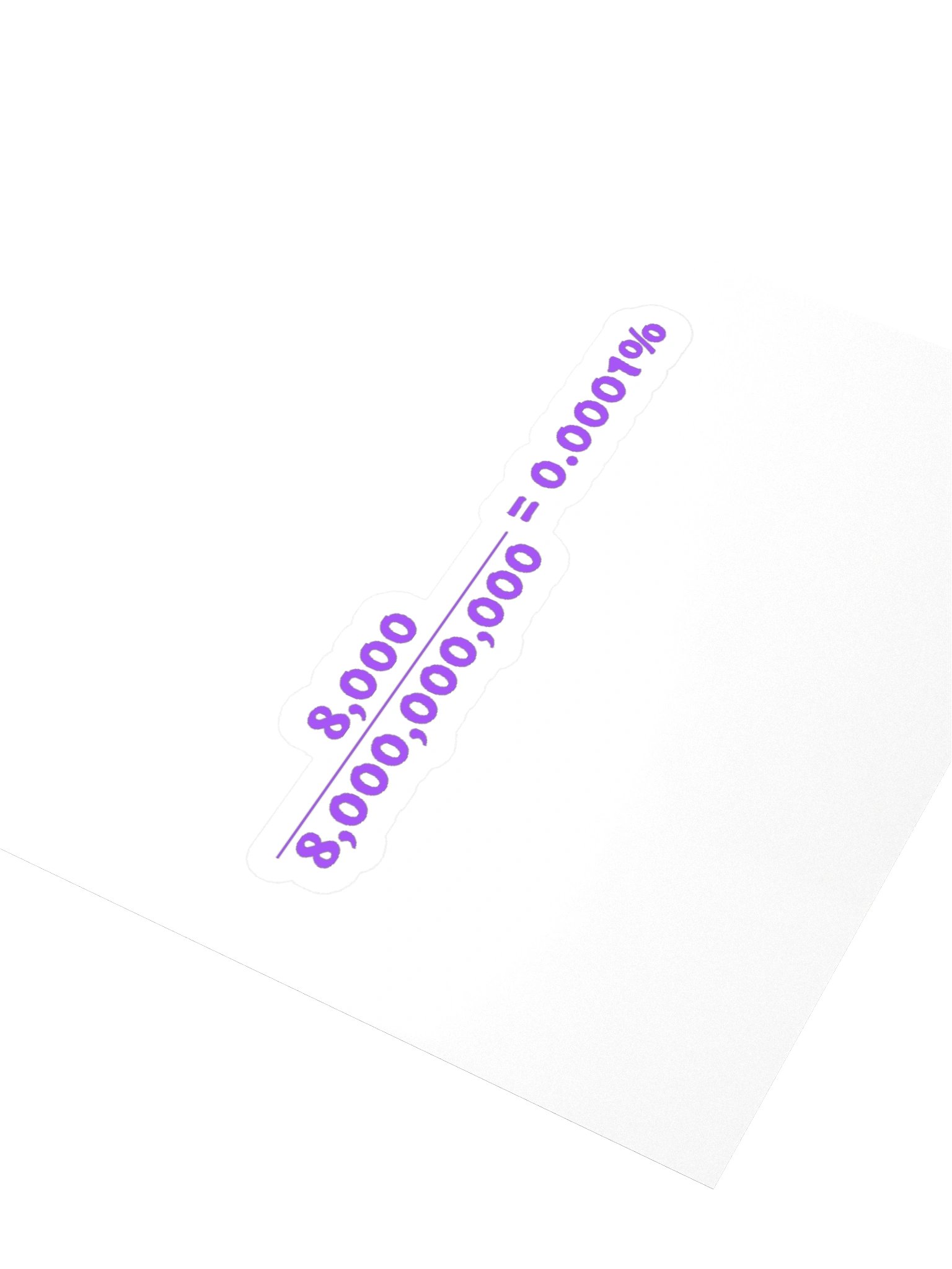 8 OVER 8 BILLION — Sticker product image (9)