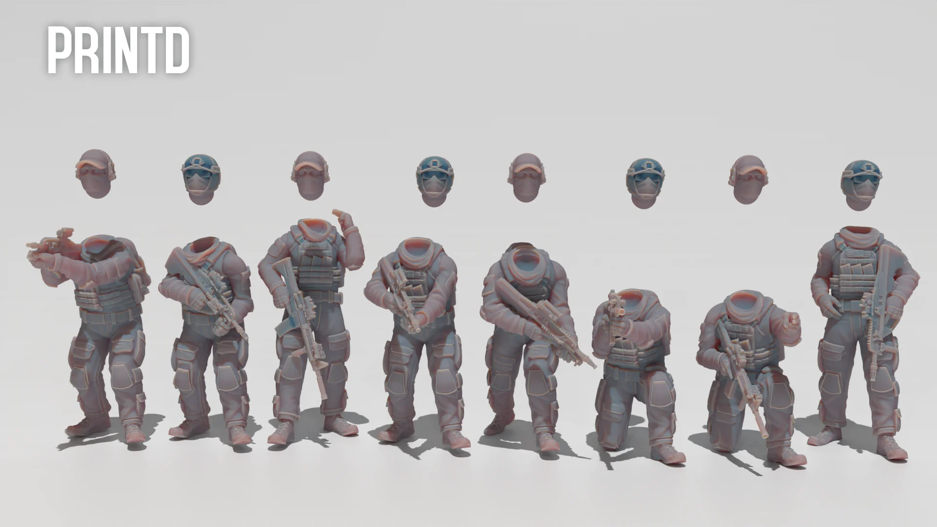 Australian Special Forces Team - Modern Warfare Wargame Hobby Resin Scale Models product image (2)
