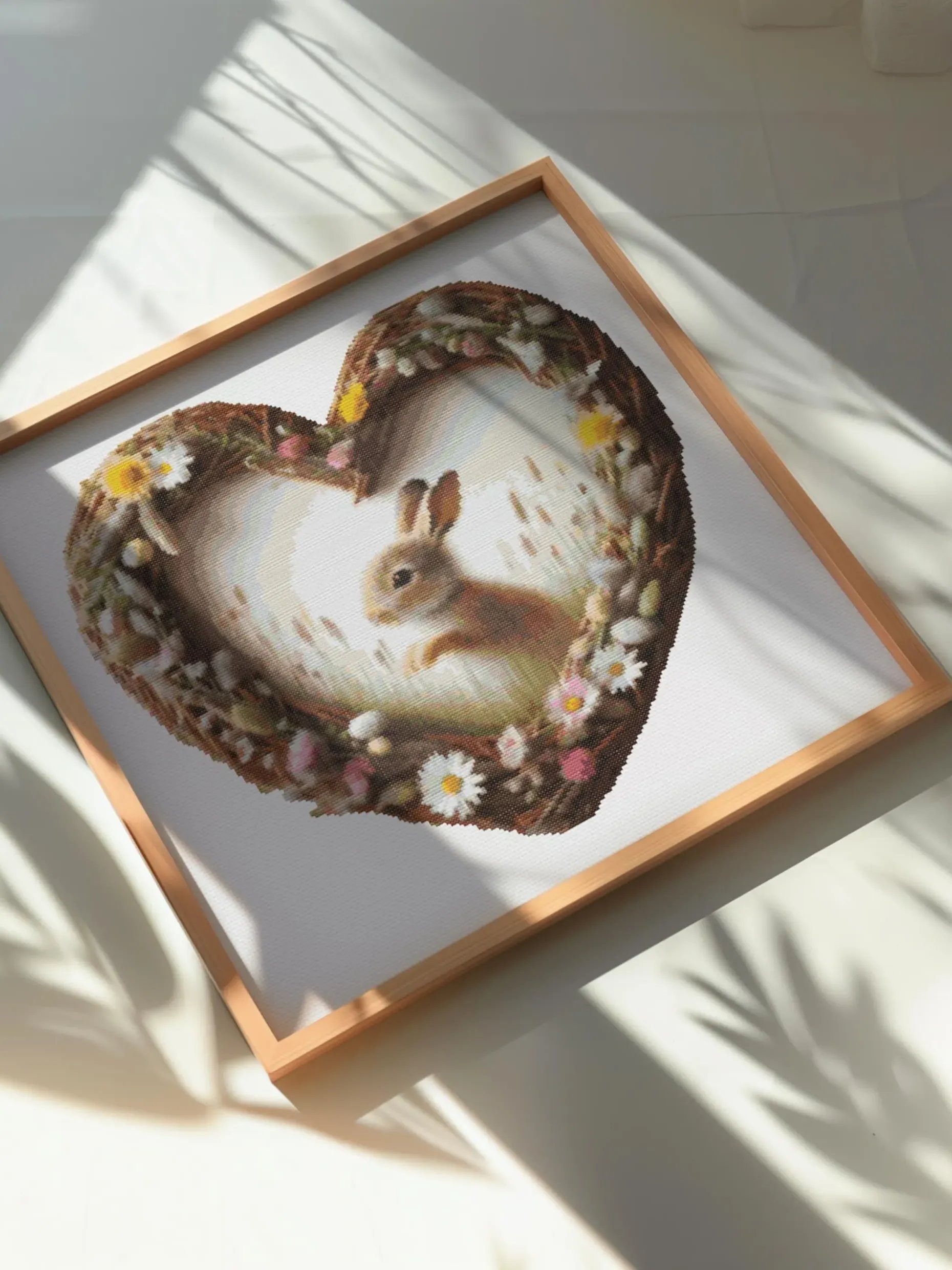 Hoppy Heart Cross Stitch Pattern product image (5)