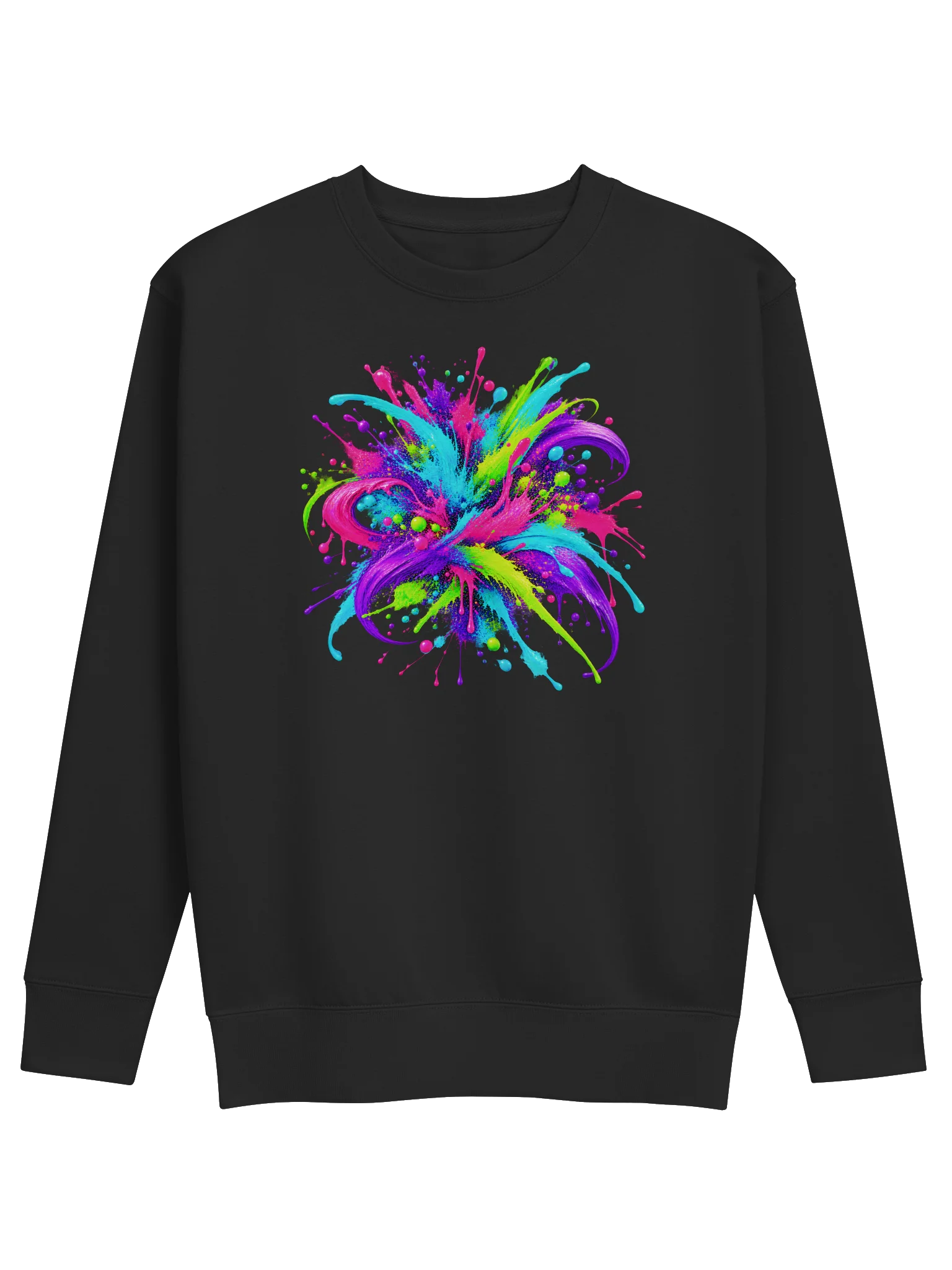 Unity Unleashed Neon Paint-Splatter Sweatshirt — Diversity • Individuality • Brotherhood product image (1)