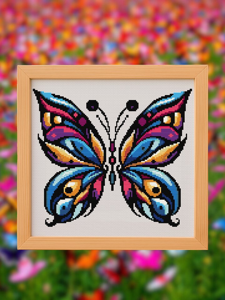 Jewel Butterfly Cross Stitch Pattern product image (1)