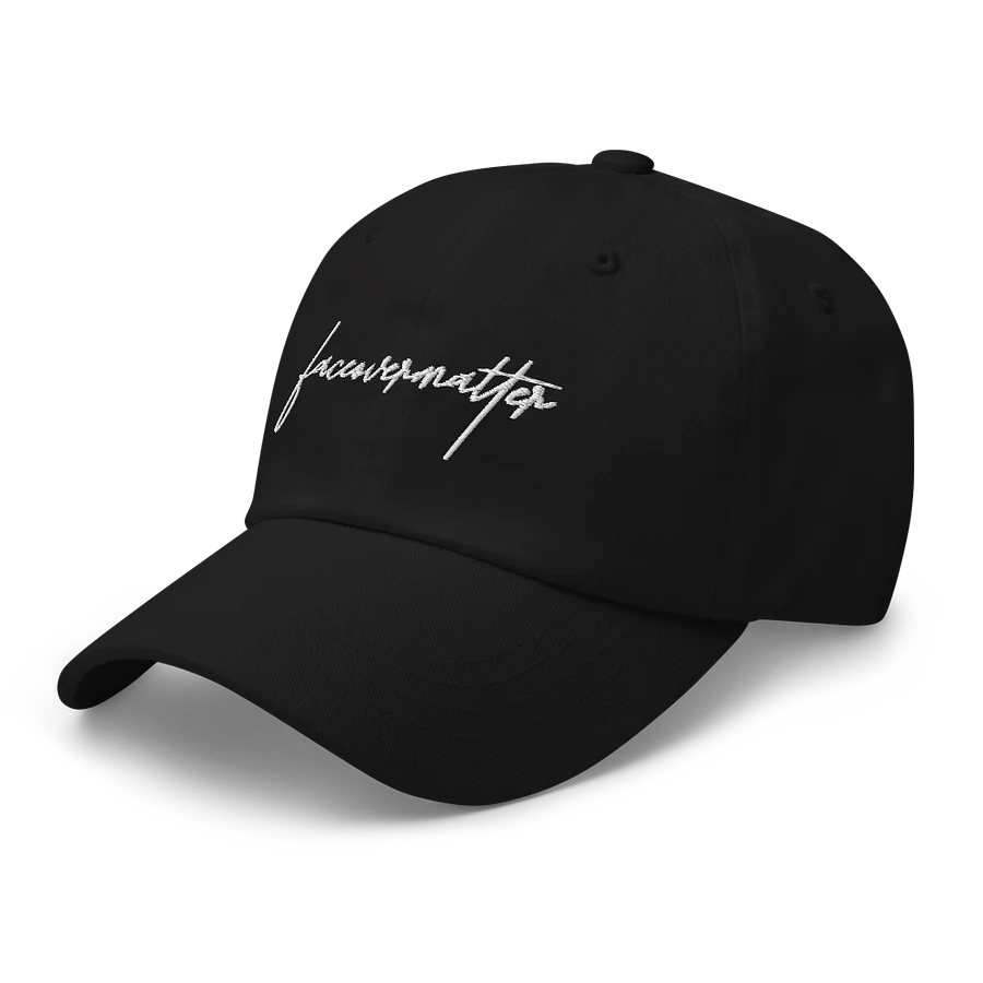 Faceovermatter Dad Hat (Black) product image (4)