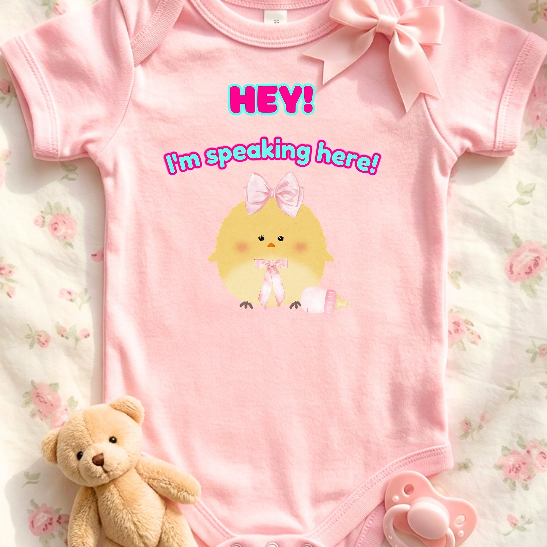 HEY! I'm speaking here!🩷Super Soft🪽Onesie🩷 product image (1)