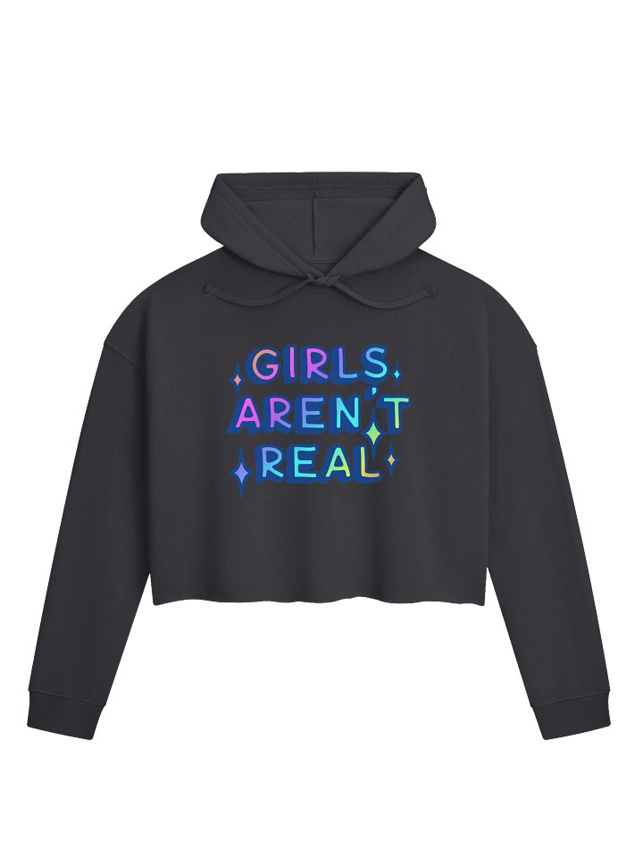 Girls Aren't Real Cropped Hoodie product image (1)