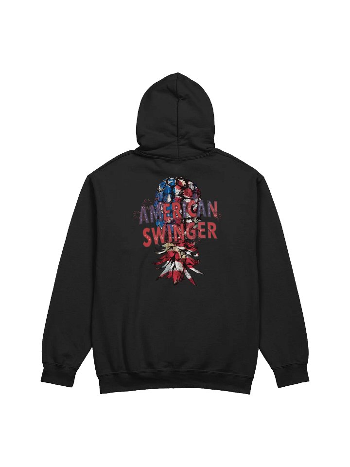 American Swinger Back Print Upside-Down Pineapple Hoodie product image (20)