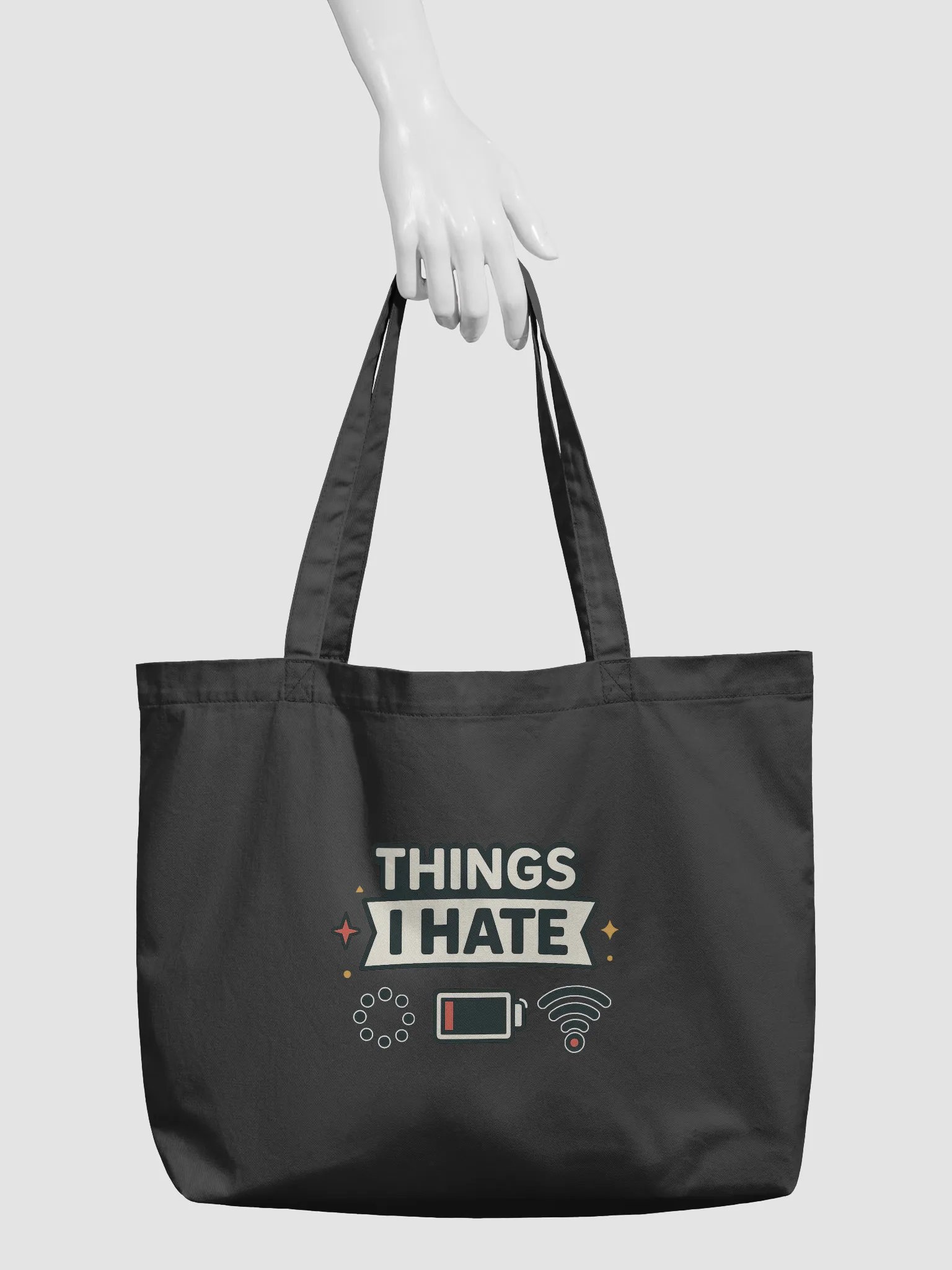 Things I HATE Cotton Tote Bag product image (2)
