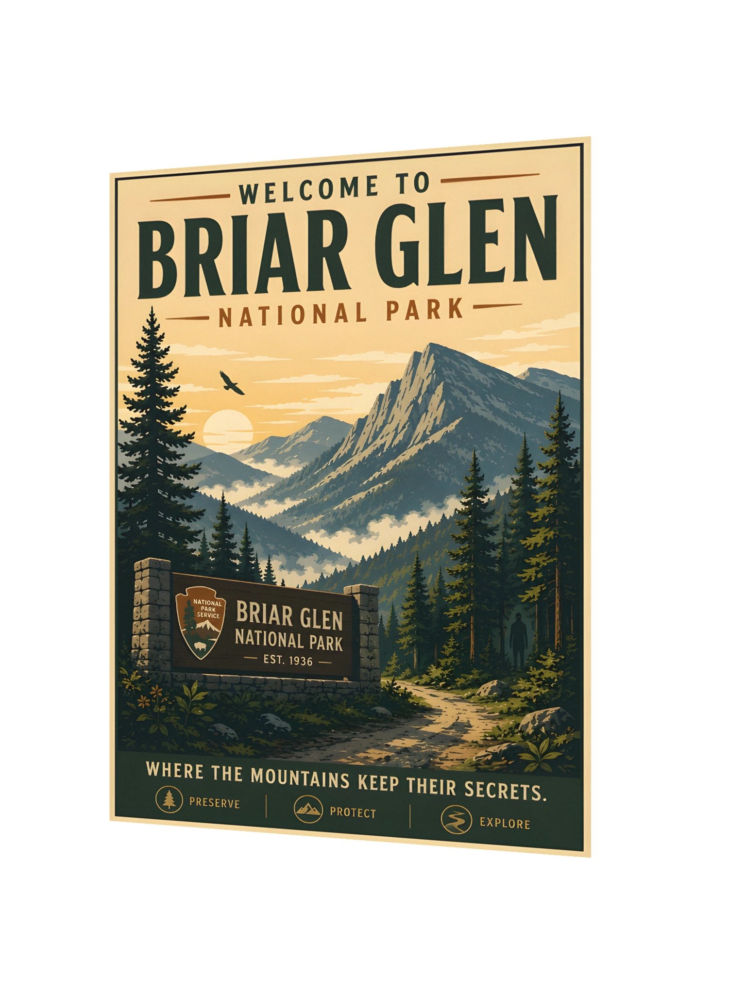 Briar Glen National Park – Vintage Travel Poster product image (2)
