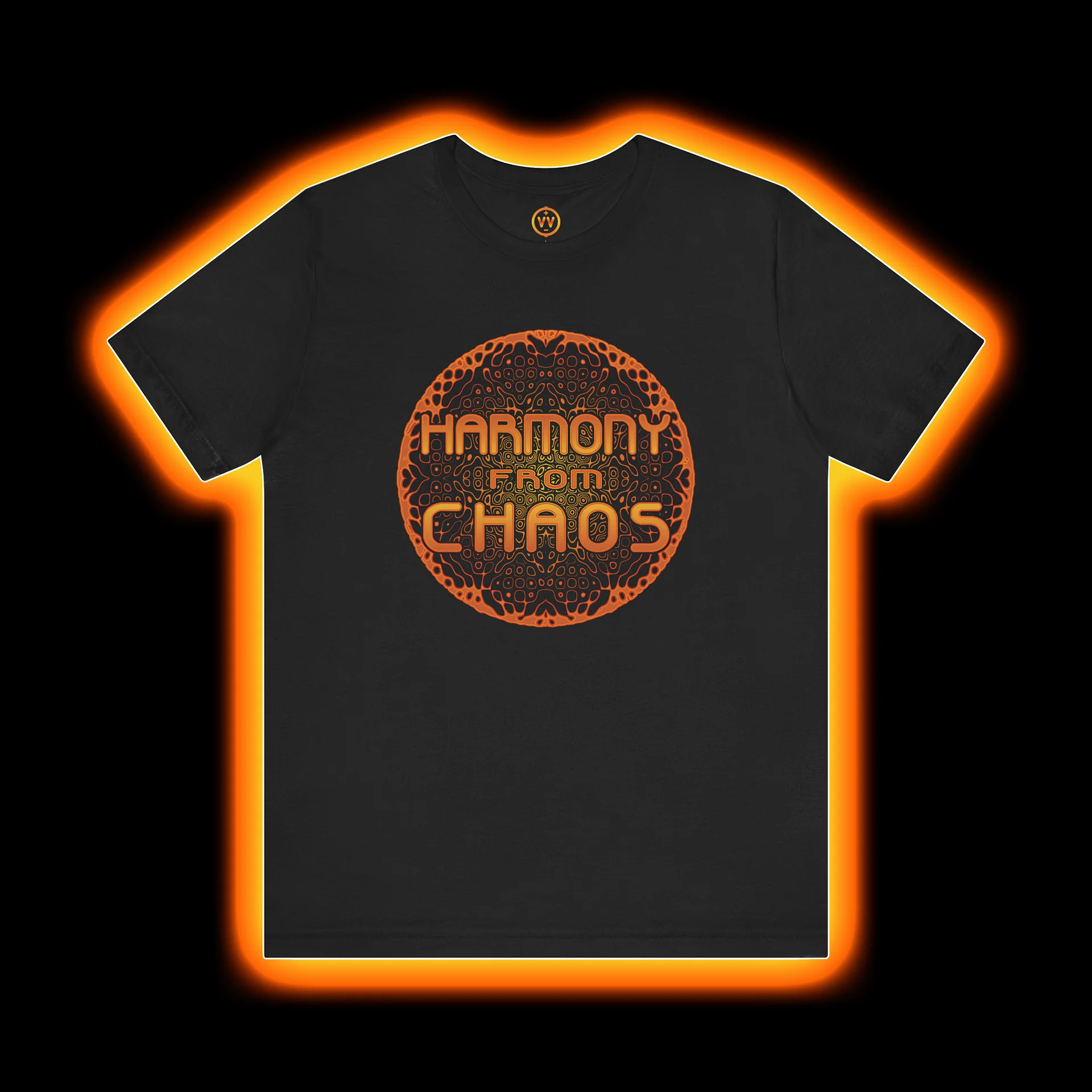 Modular Synth Musician T-Shirt - Harmony From Chaos (Cymatics Sound Designer)  product image (1)