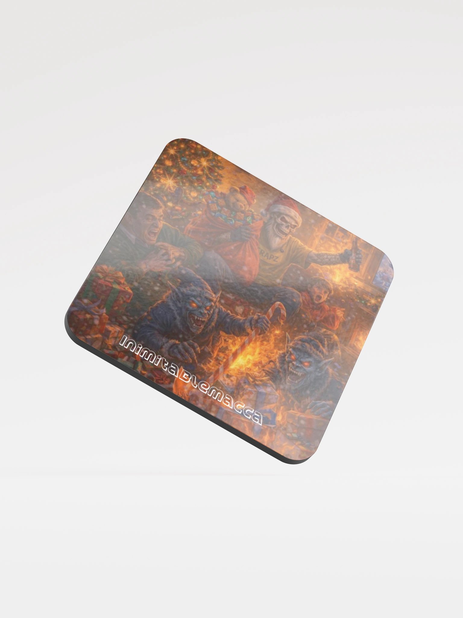 Macca Hell christmas Cork Coaster 3 product image (1)