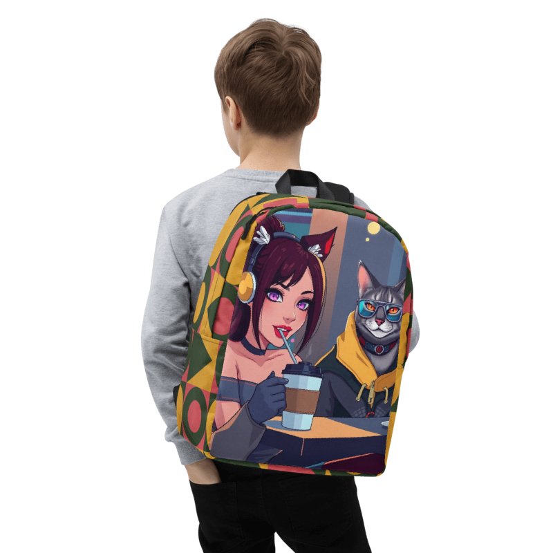 Minimalist Backpack - Purrfectly Sophisticated product image (4)