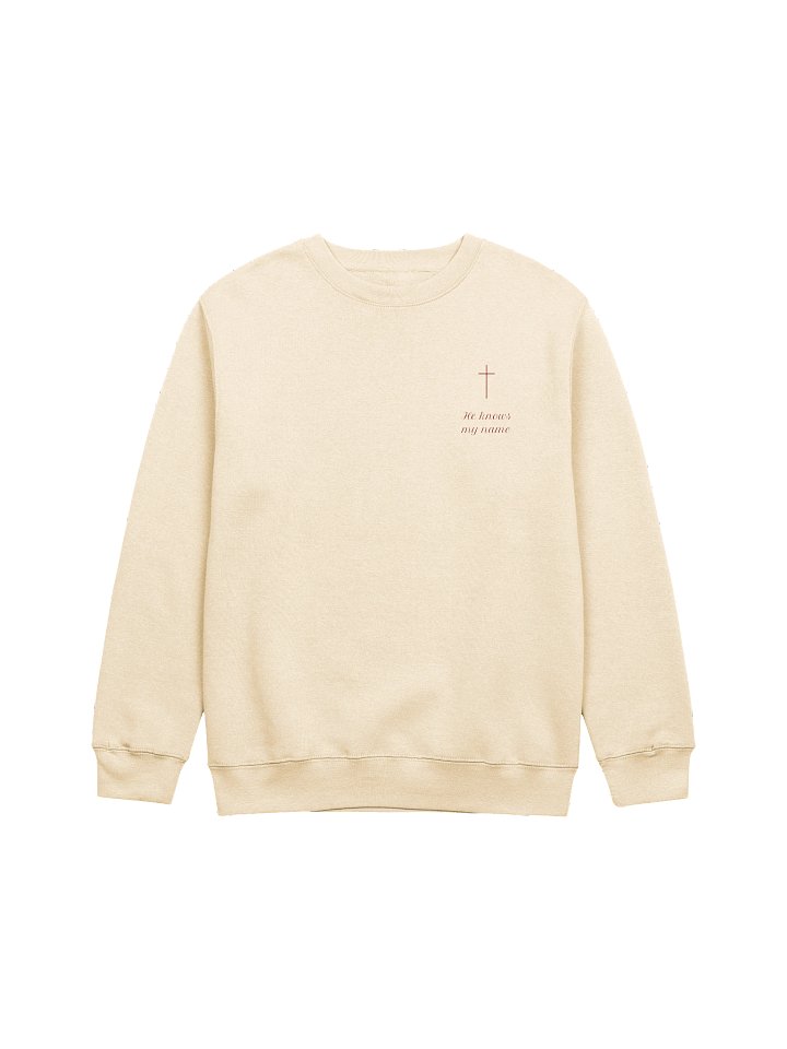 He Knows My Name Premium Crewneck Sweatshirt product image (1)