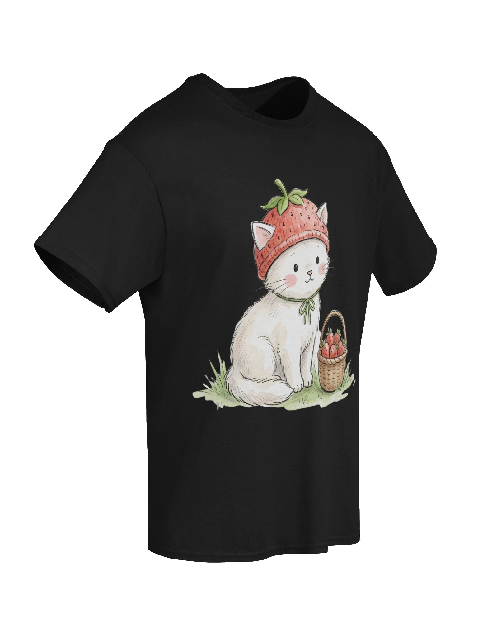 Strawberry Hat Kitten Tee product image (11)