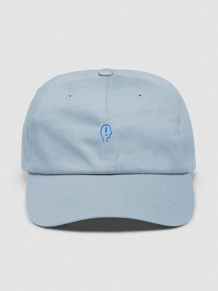 EXCLAIMING MENTALLY (sm. design, light blue thread) classic dad hat product image (25)
