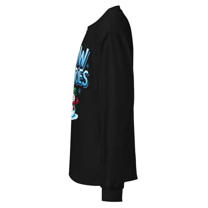 Snow Worries Smiling Snowman Long Sleeve Shirt product image (2)