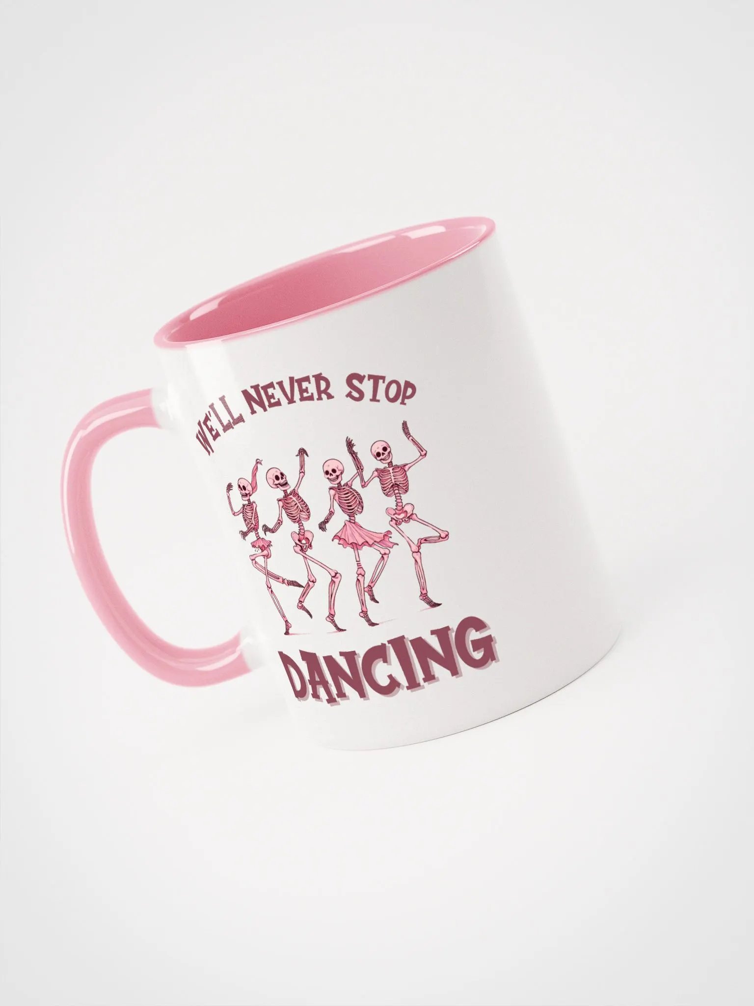 Never Stop Dancing Skeletons Ceramic Mug product image (4)