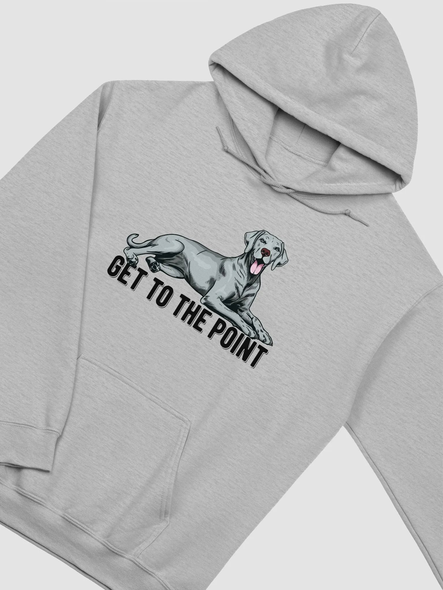 Get to the Point Hooded Sweatshirt of a Weimaraner | Funny Hoodie for Sporting Dog Paw-rents product image (5)