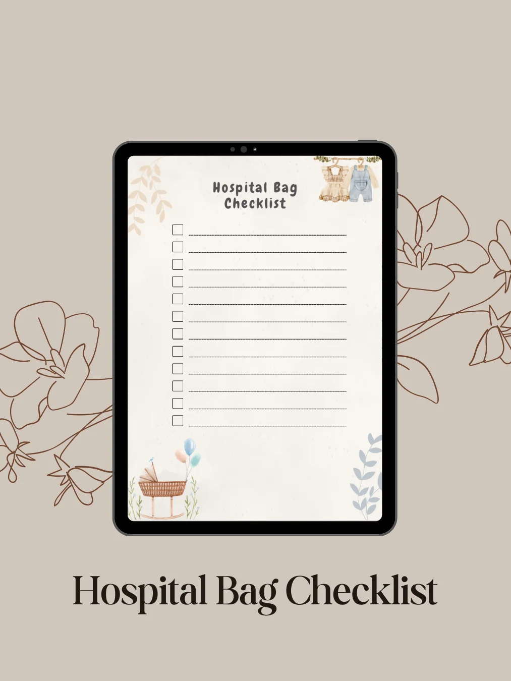 Hospital Bag Checklist for Mom, Baby & Labor product image (2)
