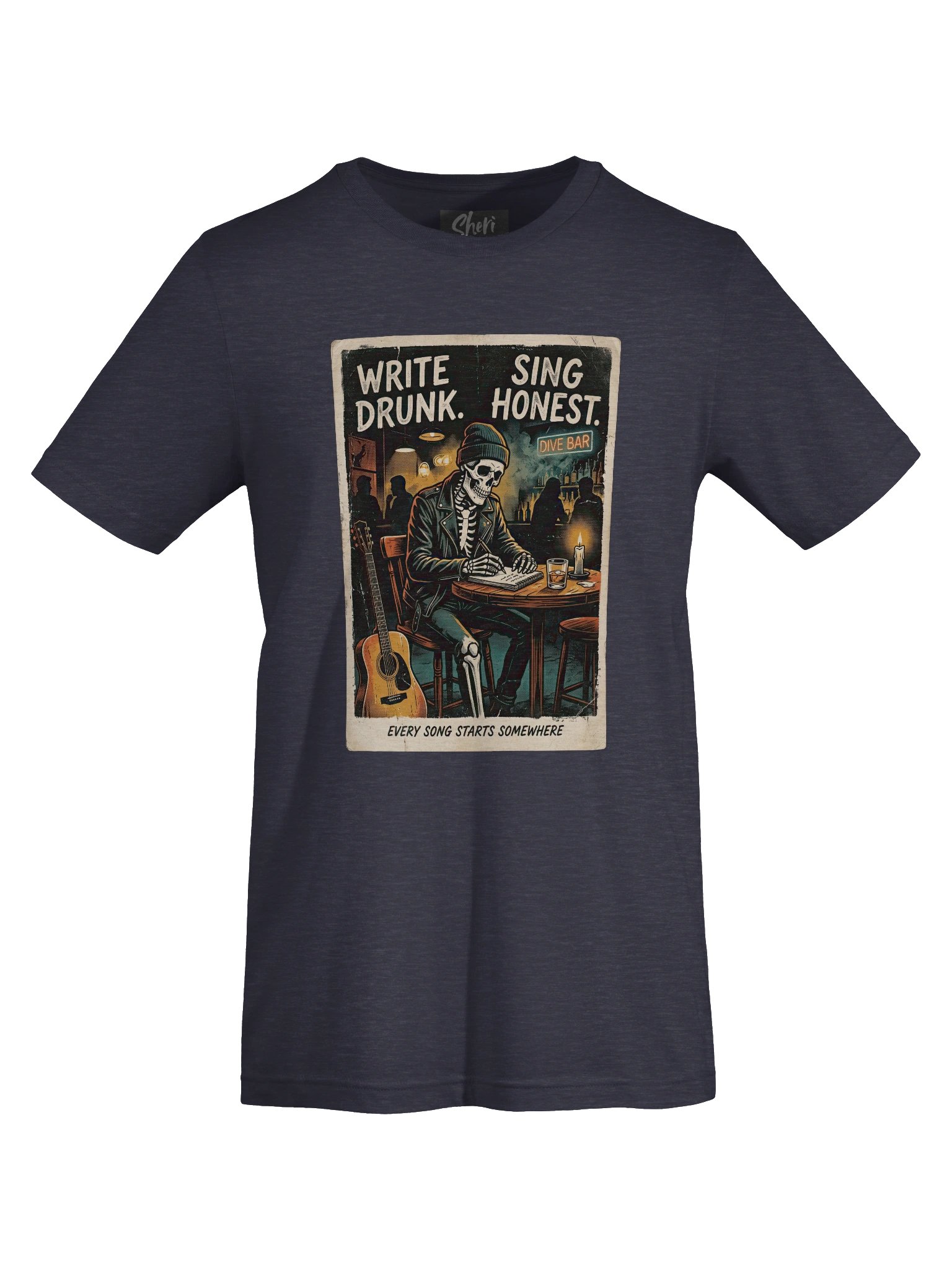 Write Drunk. Sing Honest. - V1 Tee product image (1)
