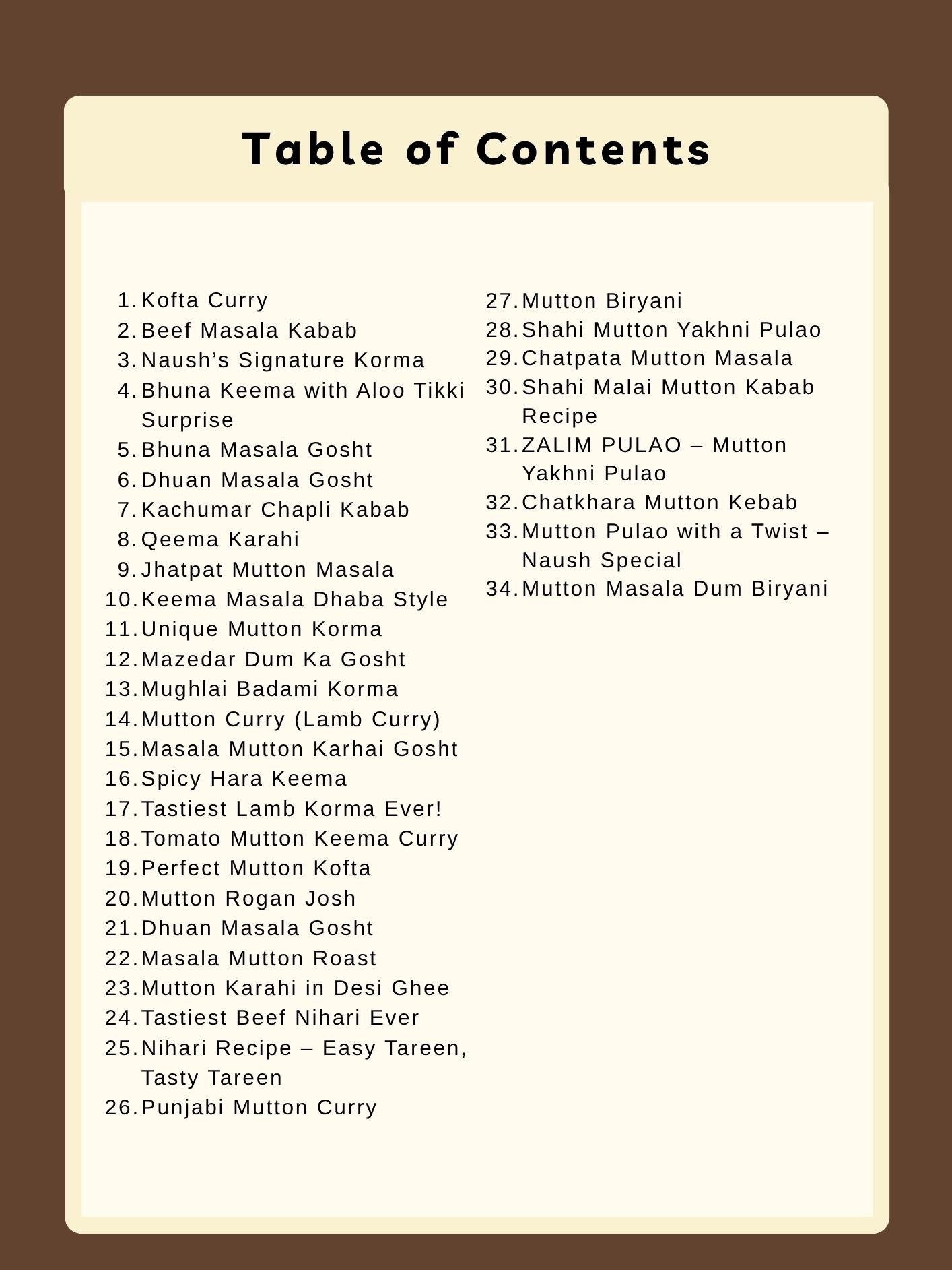 Mutton & Beef Collection by Naush – 36 Authentic Recipes Digital Cookbook product image (2)