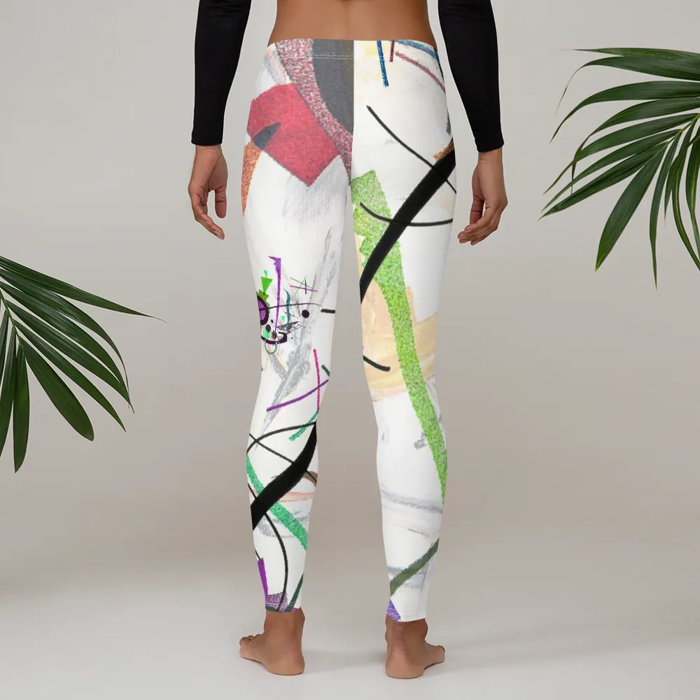 Abstract Lithographic Pattern Design leggings - V2 product image (3)