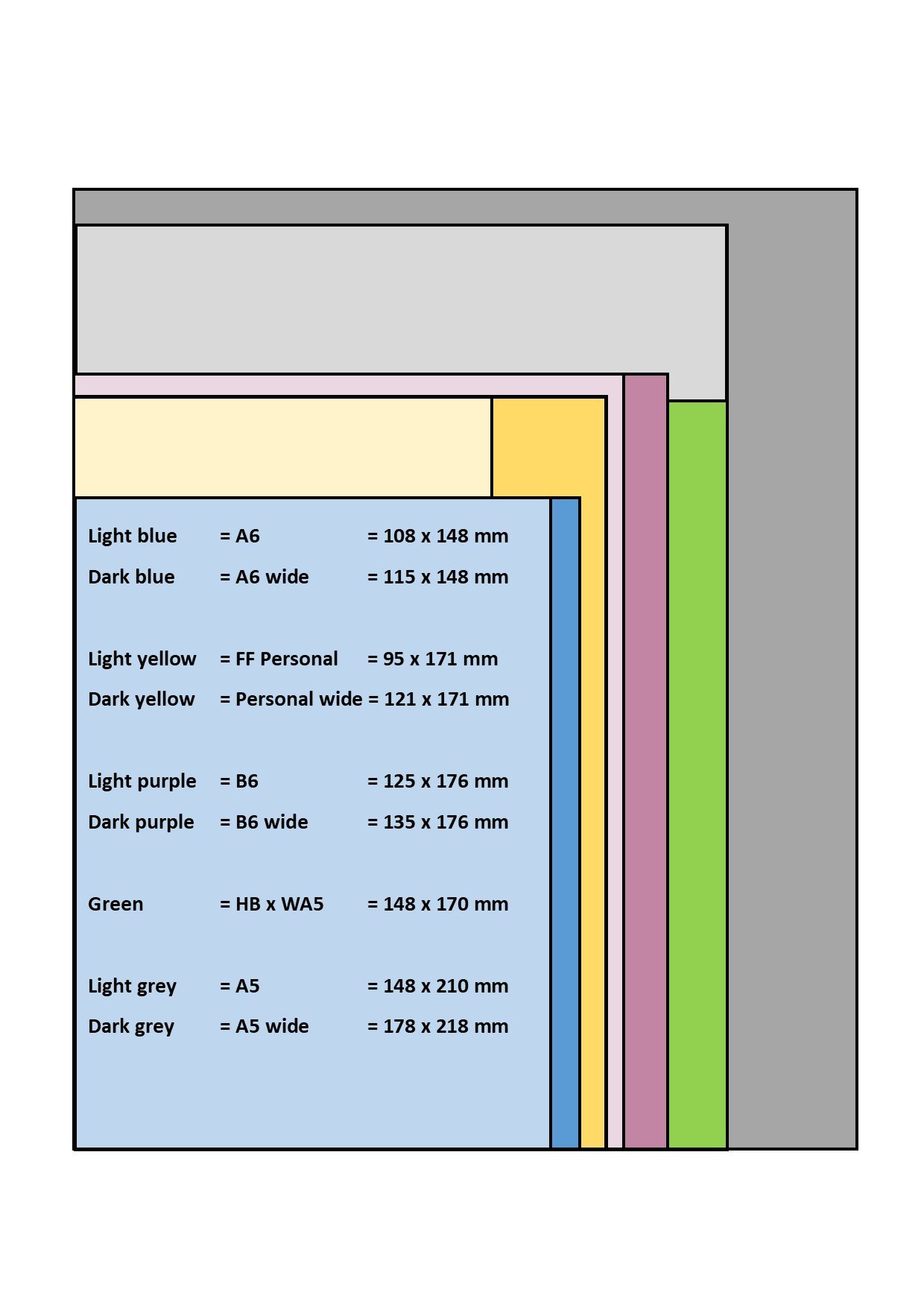 grid note pages - A6 - various grid sizes - 3.8/4/4.5/5 mm product image (5)