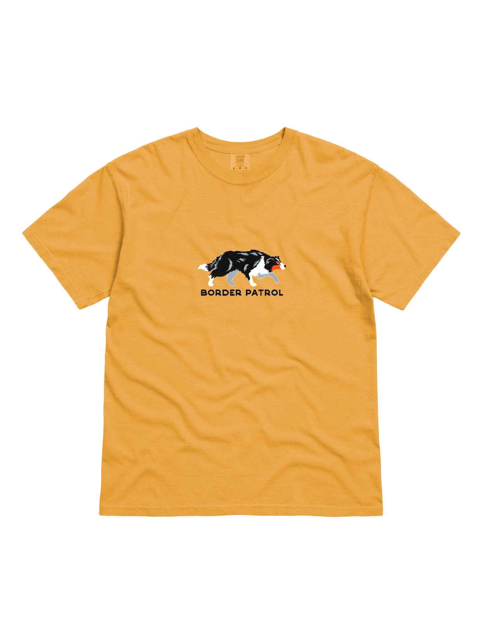 Border Patrol T-Shirt(Embroidered) of a Border Collie(Tricolor) product image (4)