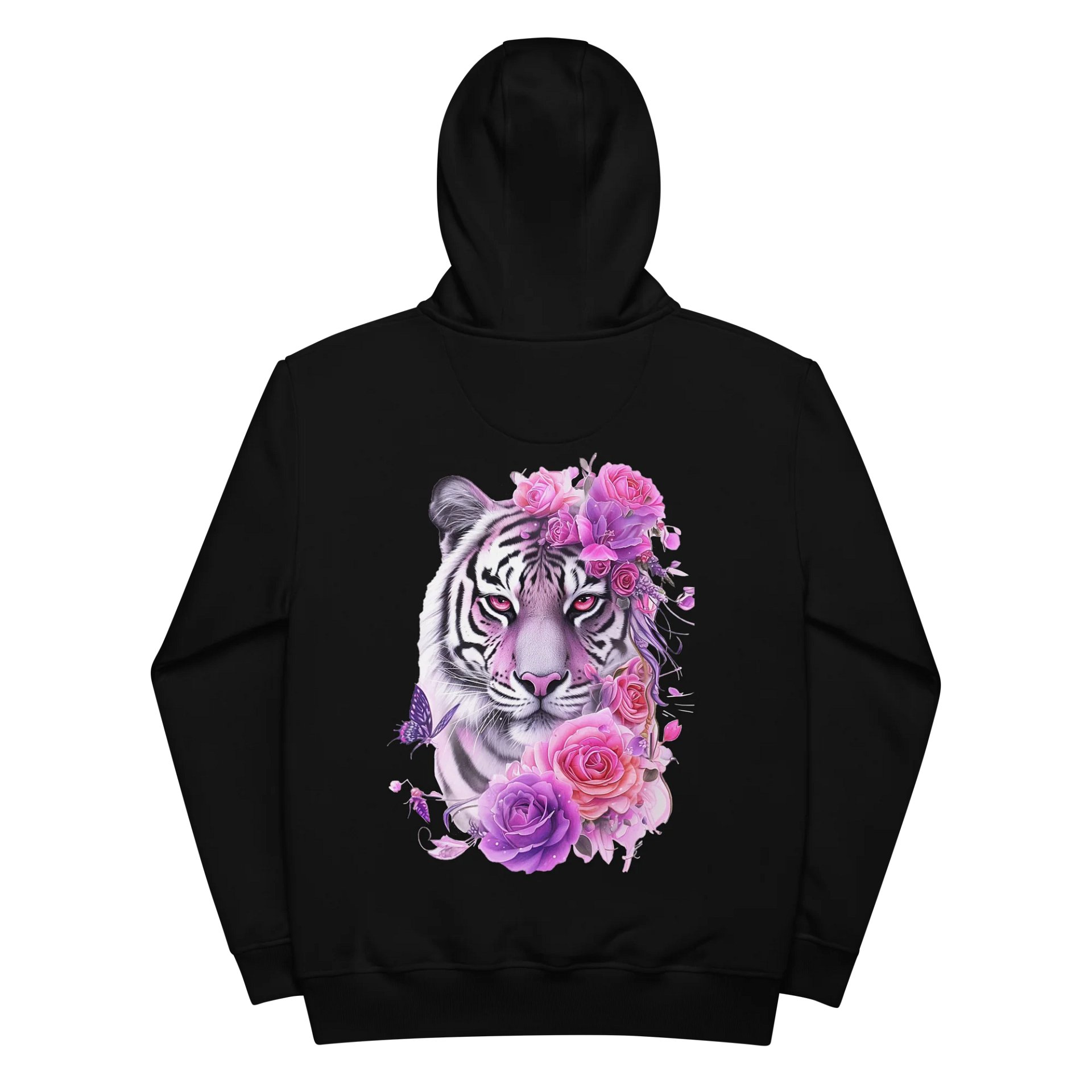 White Tiger Bloom hoodie - Black product image (2)