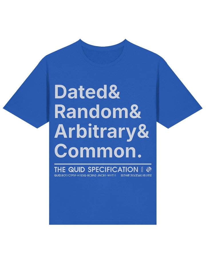 QUID D&R&A&C Tee (Bright-Upon-Dark / Blank Back) product image (1)