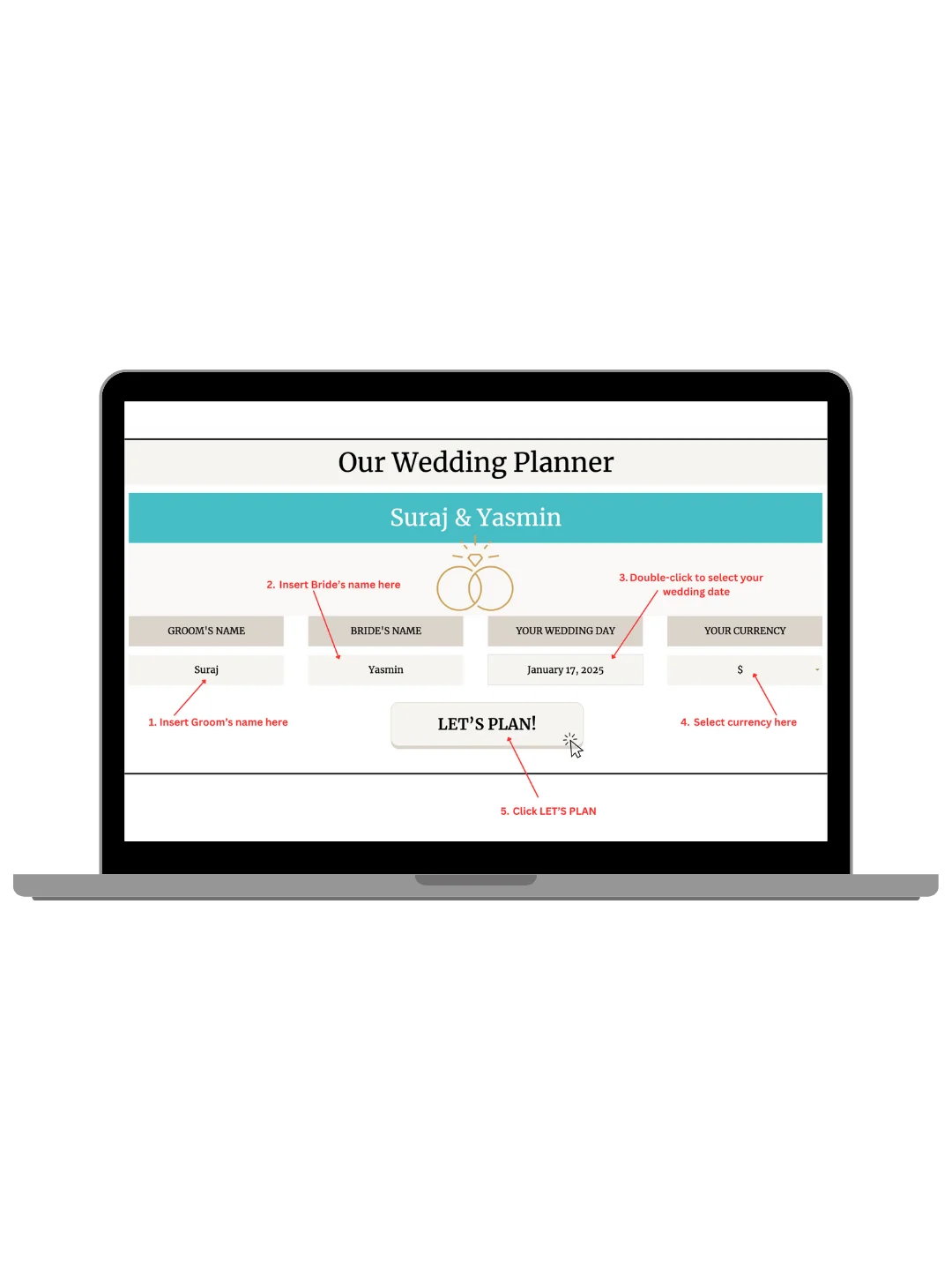 Wedding Planning Spreadsheet product image (2)