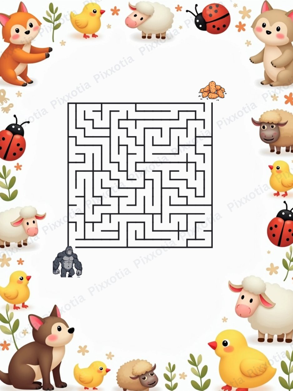 Maze Book for Kids PDF | Very Hard Level Mazes | Level 4 Printable product image (4)