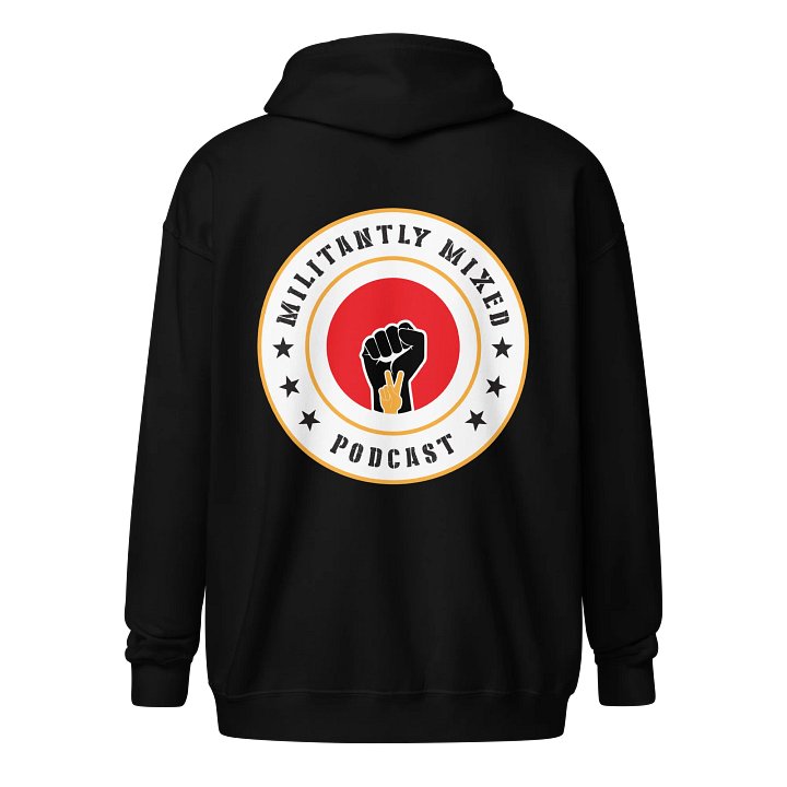 Militantly Mixed Podcast Logo Black Hoodie product image (2)