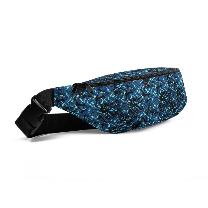 Waist Bag Blue Plush Danish Style Pattern product image (2)