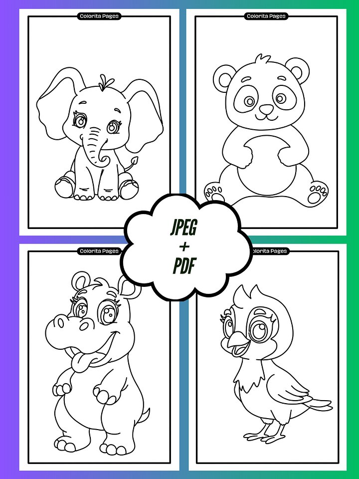 Cute Animals - Coloring Pages product image (2)