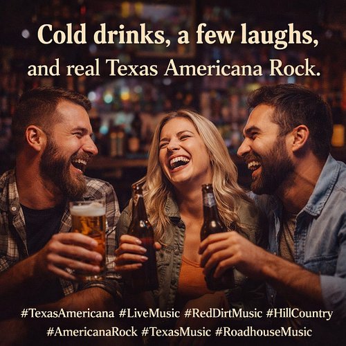 Live music, cold drinks and  few laughs ... Real Texas Americana Rock.
▶️ https://www.youtube.com/playlist?list=PLXyRZhDuEyZW...