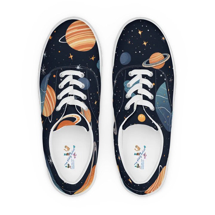 Galactic Odyssey Lace-Up Canvas Shoes product image (1)