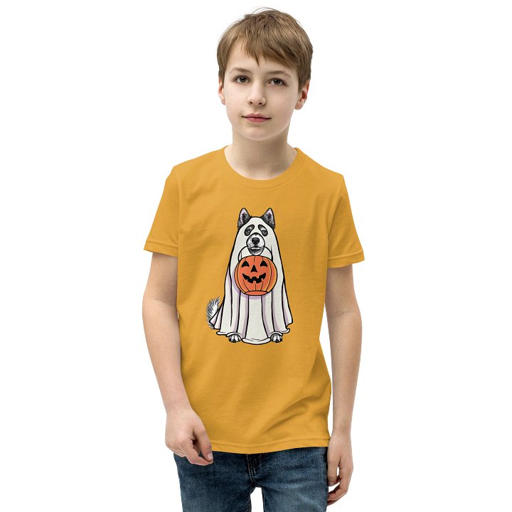 Halloween Alaskan Malamute(Black) Youth T-Shirt product image (1)