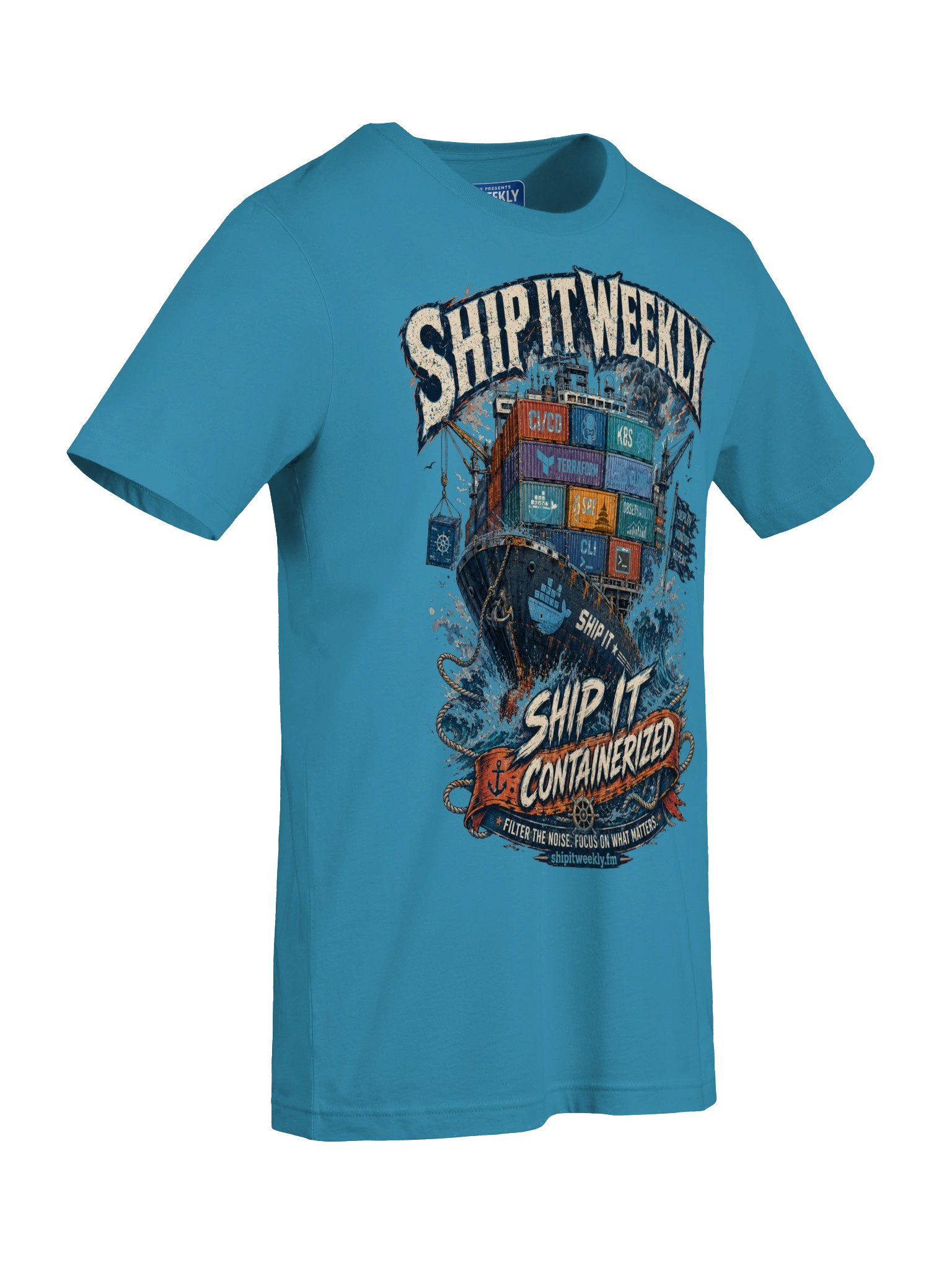 Ship It Containerized | Ship It Weekly DevOps Tee product image (7)
