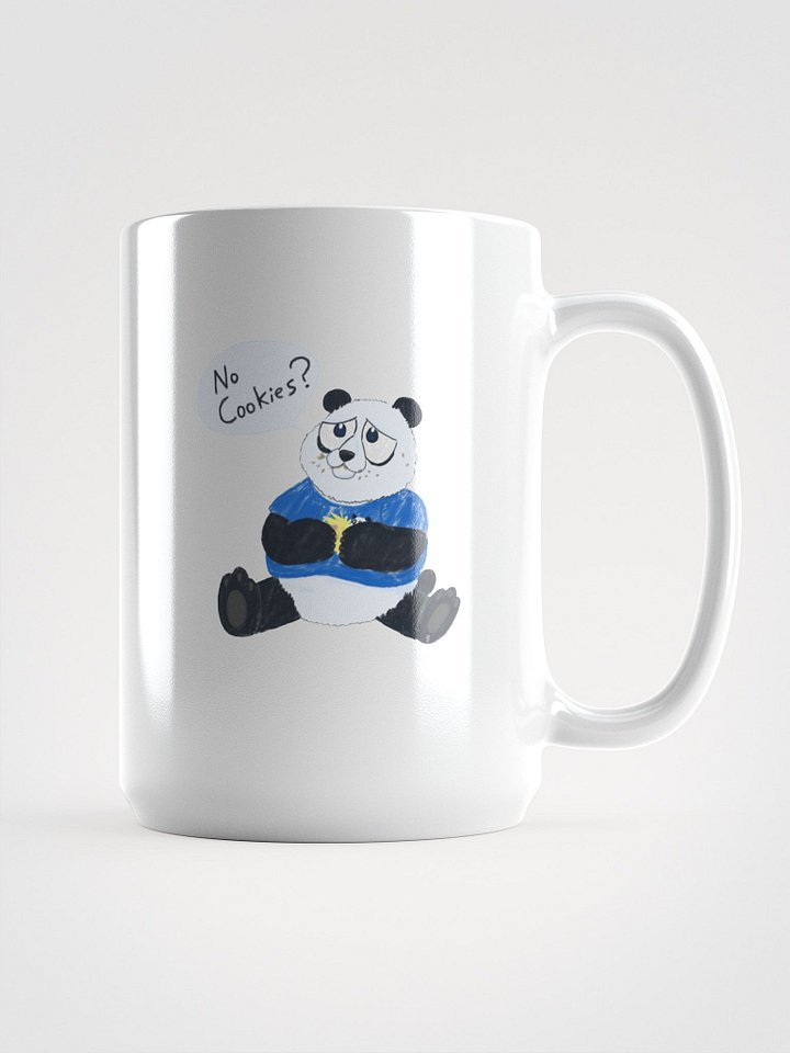 Sad Pann Pann Panda No Cookies White Glossy Mug product image (1)
