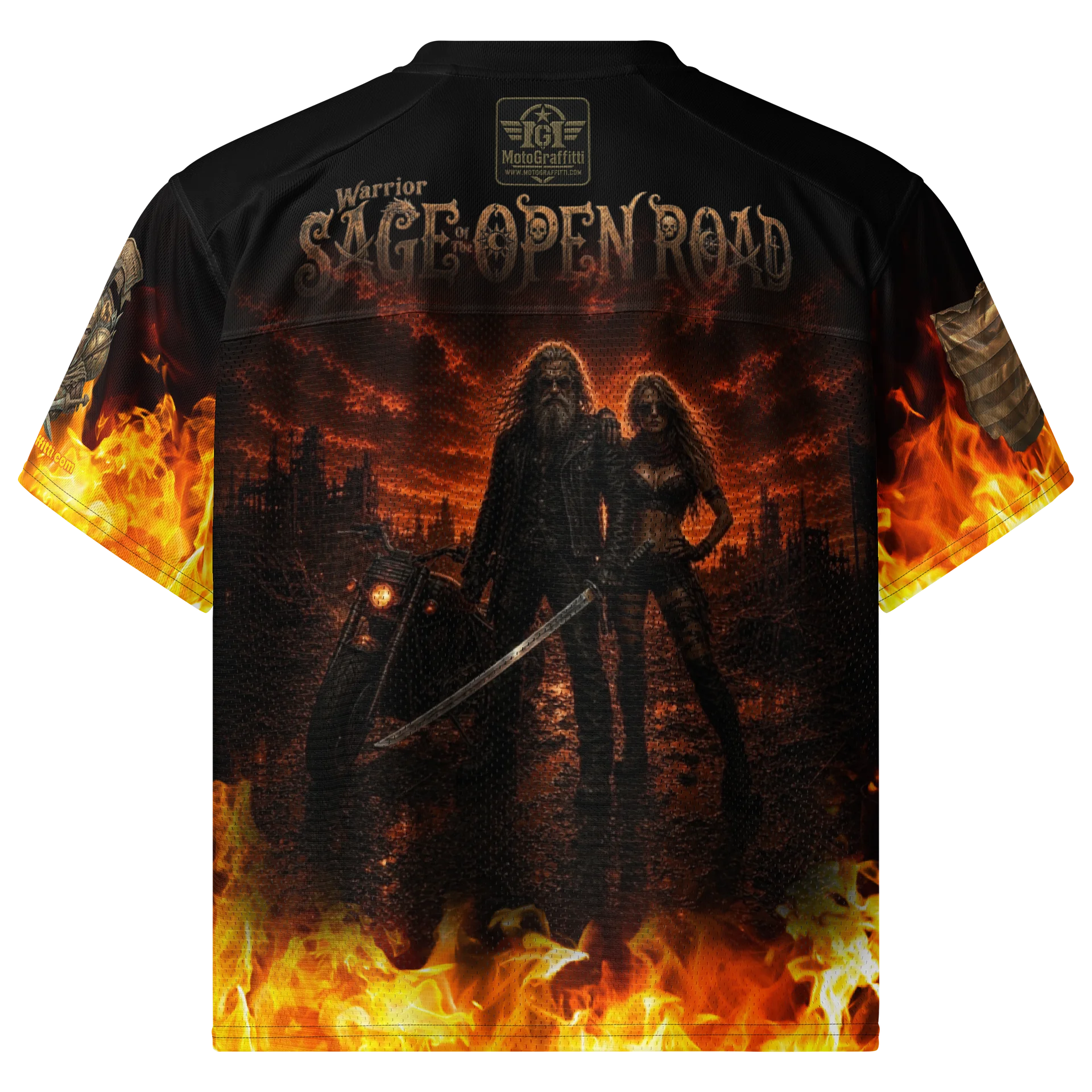 Legend of the MötoGraffitti Warrior Sage Football Jersey product image (2)