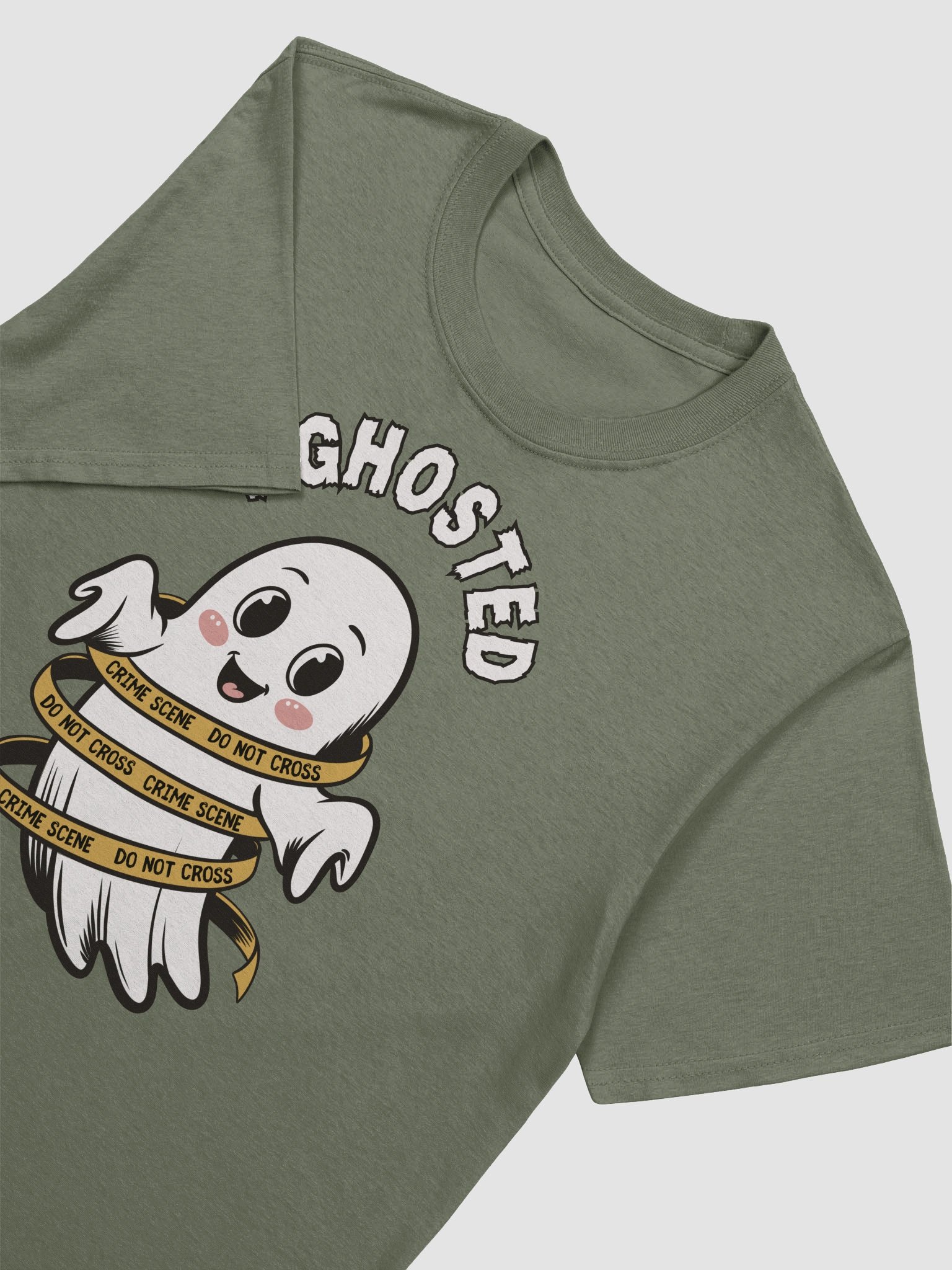 Cute Kawaii Ghost Halloween T-Shirt for True Crime Lovers product image (8)
