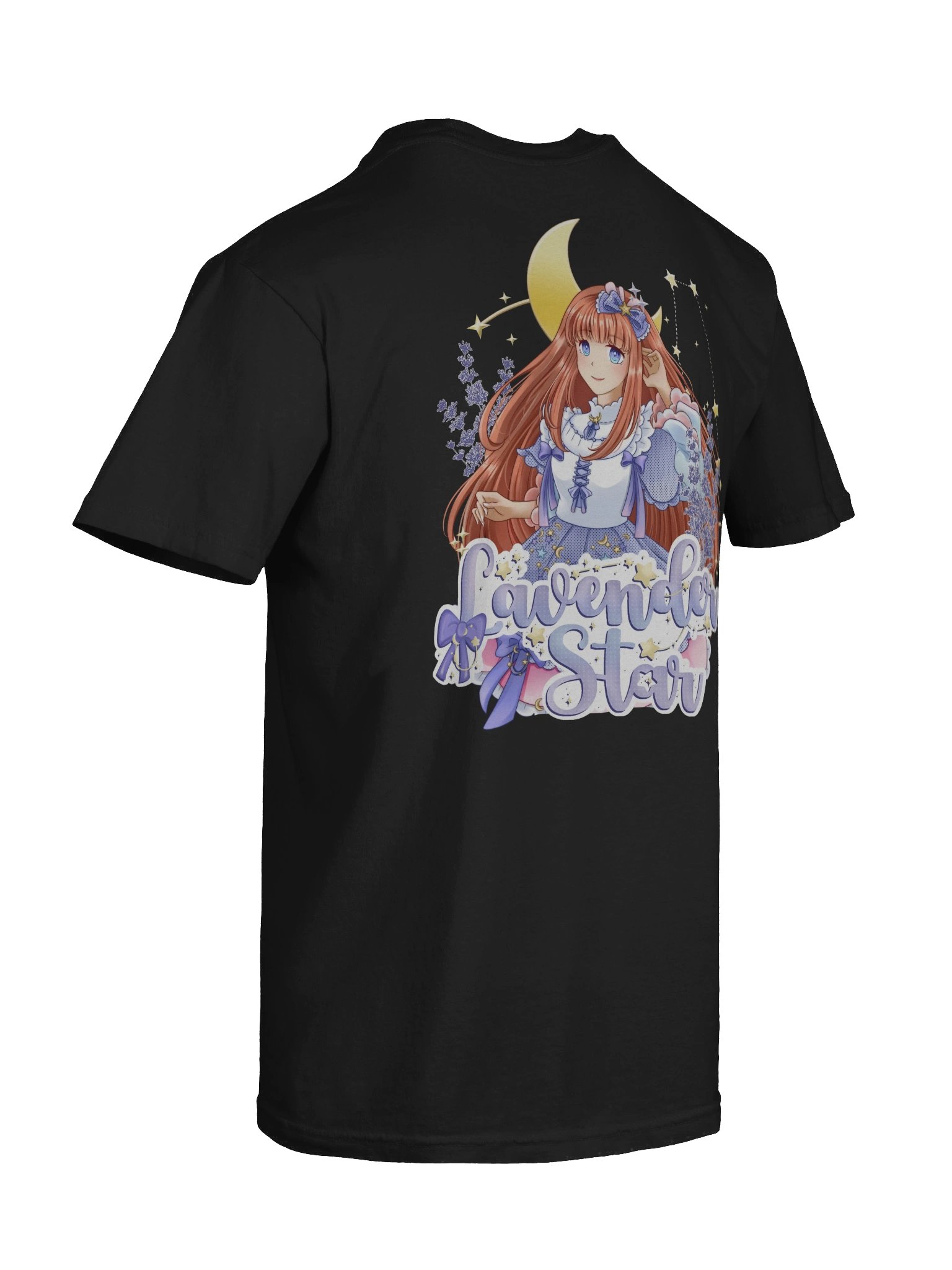Lavender Star T-Shirt in Black product image (8)