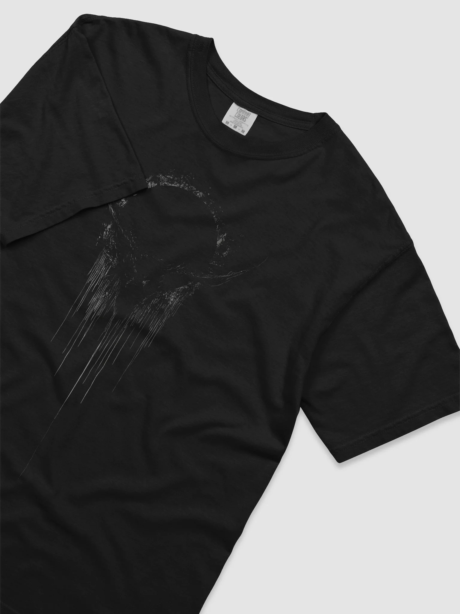 Dripping Black Moon Black Short Sleeve Graphic T-Shirt product image (5)