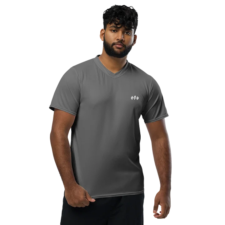 His House Mens Performance V-Neck T-Shirt - Grey product image (1)